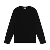 SIGNATURE RIBBED LONGSLEEVE - TRUE BLACK
