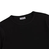 SIGNATURE RIBBED LONGSLEEVE - TRUE BLACK
