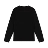 SIGNATURE RIBBED LONGSLEEVE - TRUE BLACK