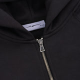 SIGNATURE ZIP-UP HOODIE - BLACK