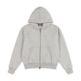 SIGNATURE ZIP-UP HOODIE -  GREY