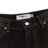 BAGGY DENIM JEANS - SMOKED EARTH