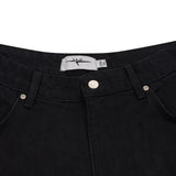 BAGGY DENIM JEANS - TRUE BLACK