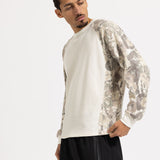 MAGLIA A MANICHE LUNGHE A NIDO D'APE REACH CAMO - VERDE