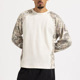 MAGLIA A MANICHE LUNGHE A NIDO D'APE REACH CAMO - VERDE