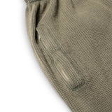 GA WAFFLE UNCUFFED JOGGER - DUST OLIVE