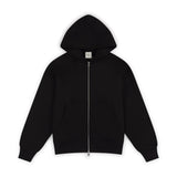 GA SIGNATURE ZIP-UP HOODIE - BLACK