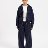 SIGNATURE ZIP-UP HOODIE - NAVY