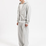 SIGNATURE ZIP-UP HOODIE -  GREY