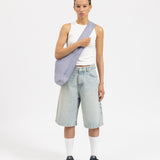 BAGGY DENIM SHORTS - TRUE BLACK
