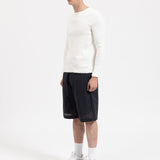 SIGNATURE RIBBED LONGSLEEVE - WHITE