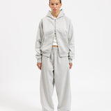 SIGNATURE UNCUFFED JOGGERS -  GREY