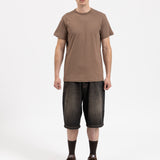 SIGNATURE SHORT SLEEVE T-SHIRT - BROWN