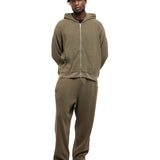 GA WAFFLE UNCUFFED JOGGER - OXIDE BROWN