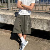 OVERLINE JOGGER SHORTS - OLIVE