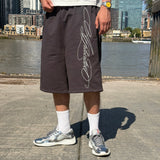 OVERLINE JOGGER SHORTS - CHARCOAL