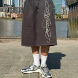 OVERLINE JOGGER SHORTS - CHARCOAL