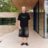 RAGLAN PANEL T-SHIRT - BLACK