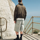 BAGGY DENIM SHORTS - SUN BLEACHED BLUE