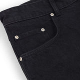 BAGGY DENIM SHORTS - TRUE BLACK