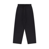 SIGNATURE UNCUFFED JOGGERS - BLACK