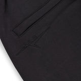 SIGNATURE UNCUFFED JOGGERS - BLACK