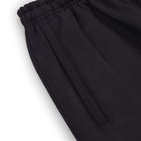 SIGNATURE UNCUFFED JOGGERS - BLACK