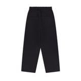 SIGNATURE UNCUFFED JOGGERS - BLACK