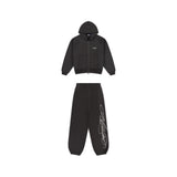 OVERLINE ZIP CUFFED SET - CHARCOAL